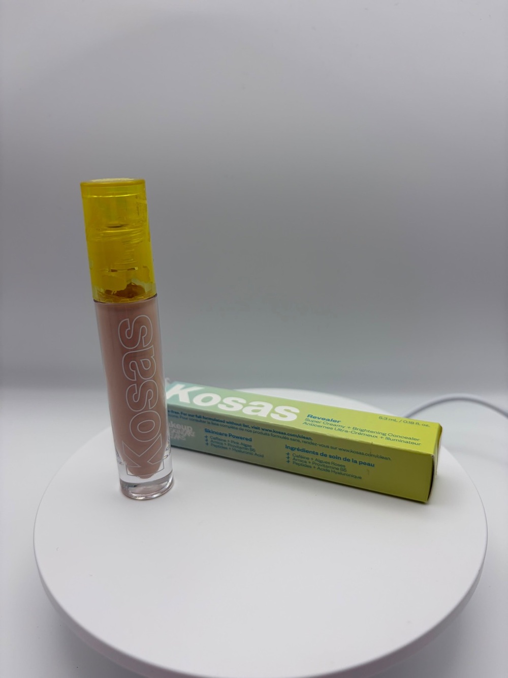 Kosas Lip Oil Gloss in Nude with Yellow Cap